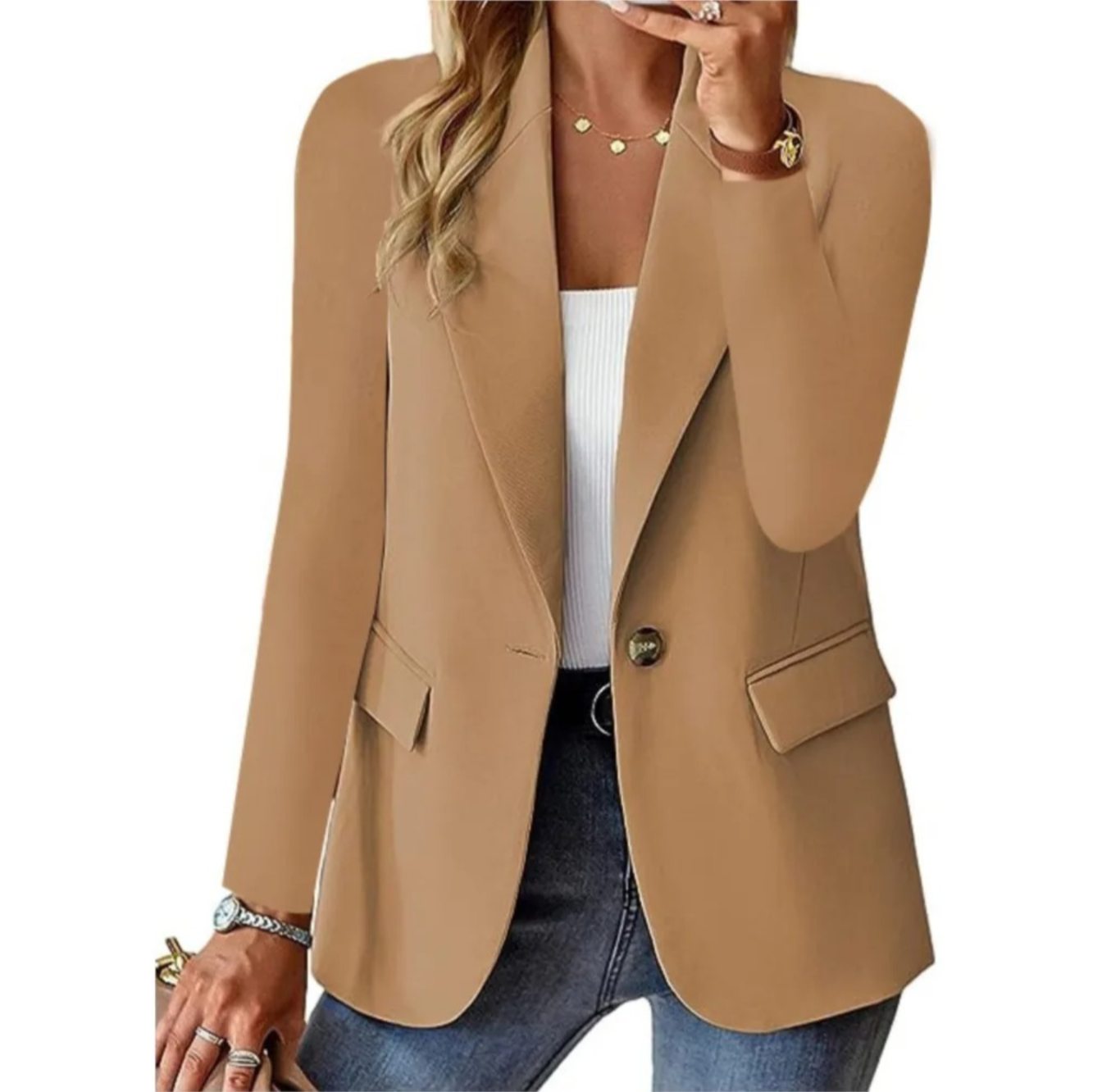 Krohn-e | Blazer Lange für Frauen Chic