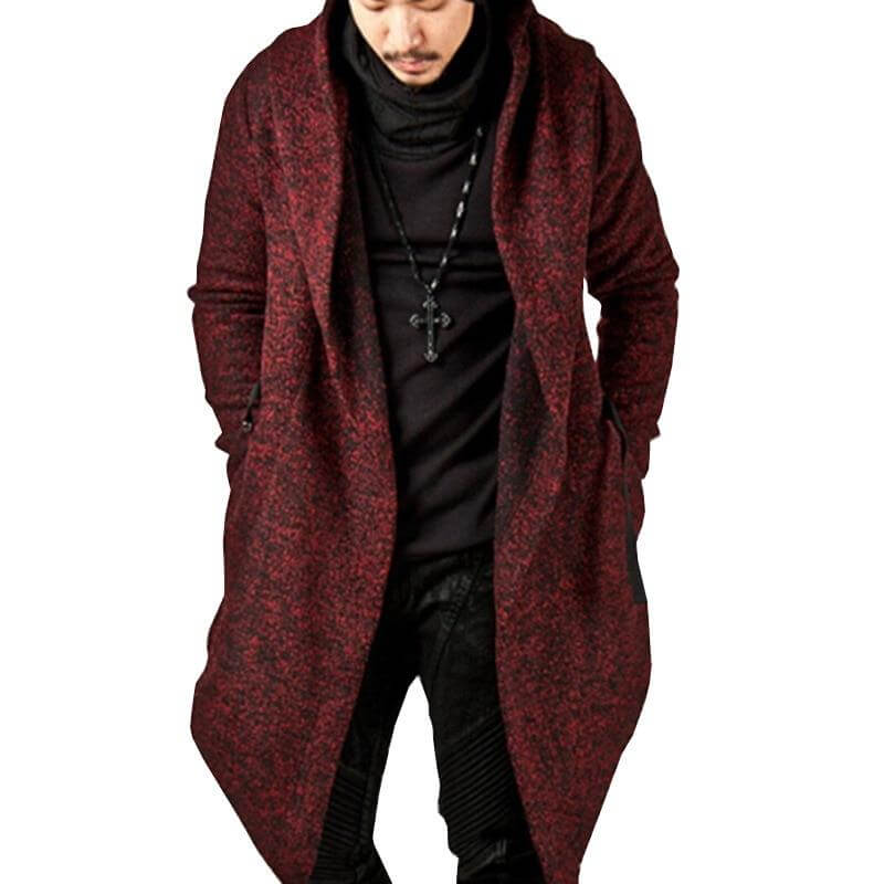 Krohn-e | Herren Kapuzenjacke mit unregelmäßigem Saum