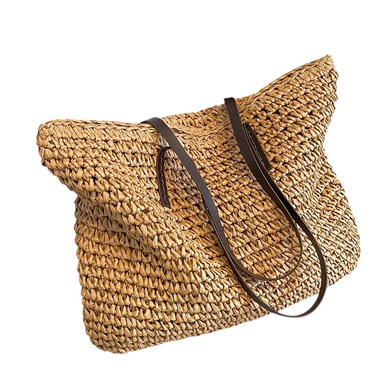 KROHN-E Damen Strandtasche Geräumig Strapazierfähig Sommer