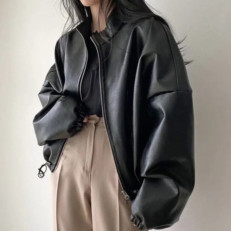 Krohn-e | Hip-Hop PU-Lederjacke
