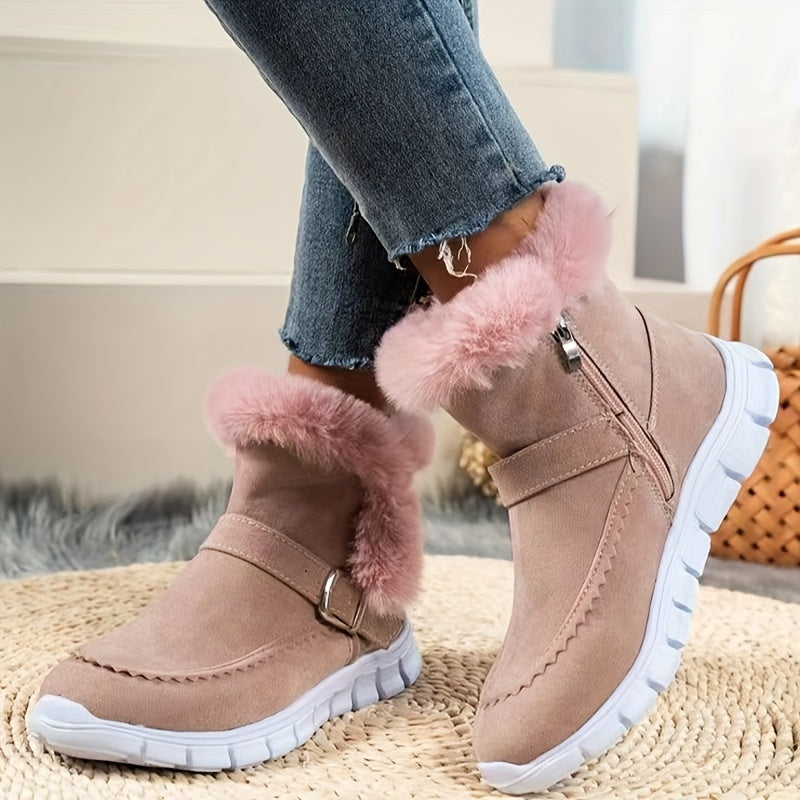 Krohn-e | Schneestiefel mit Schnalle und Seitenreißverschluss