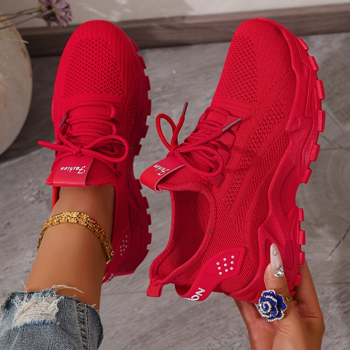 Damen-Sneaker aus bequemem, atmungsaktivem Strick