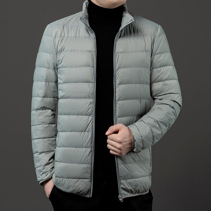Krohn-e | Gep pufftes leichtgewicht Herrenjacke mit Reißverschluss