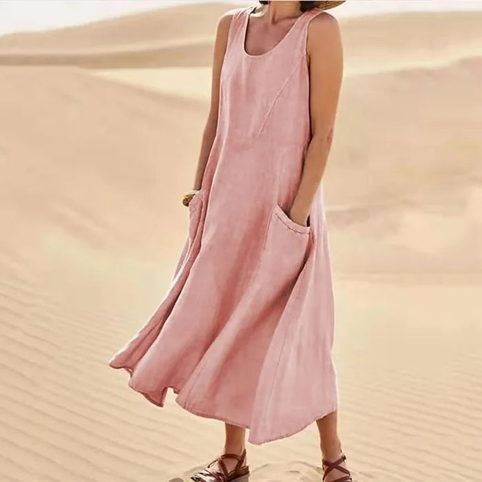 KROHN-E Damen Alltagskleid Klassisches Design Vielseitiger Stil