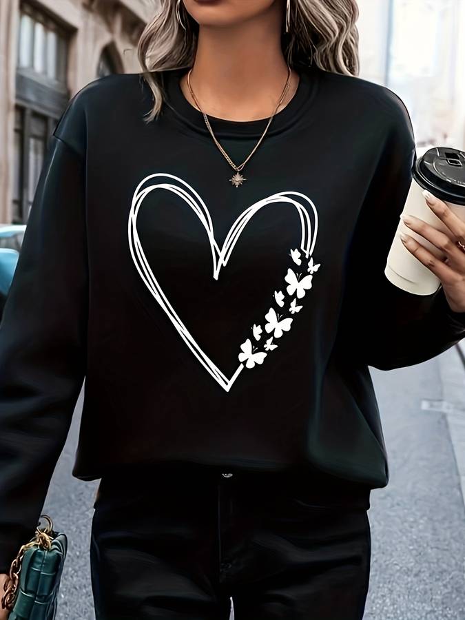 Krohn-e | Herzmuster Pullover - Stilvolles Strickteil mit Herzdesign