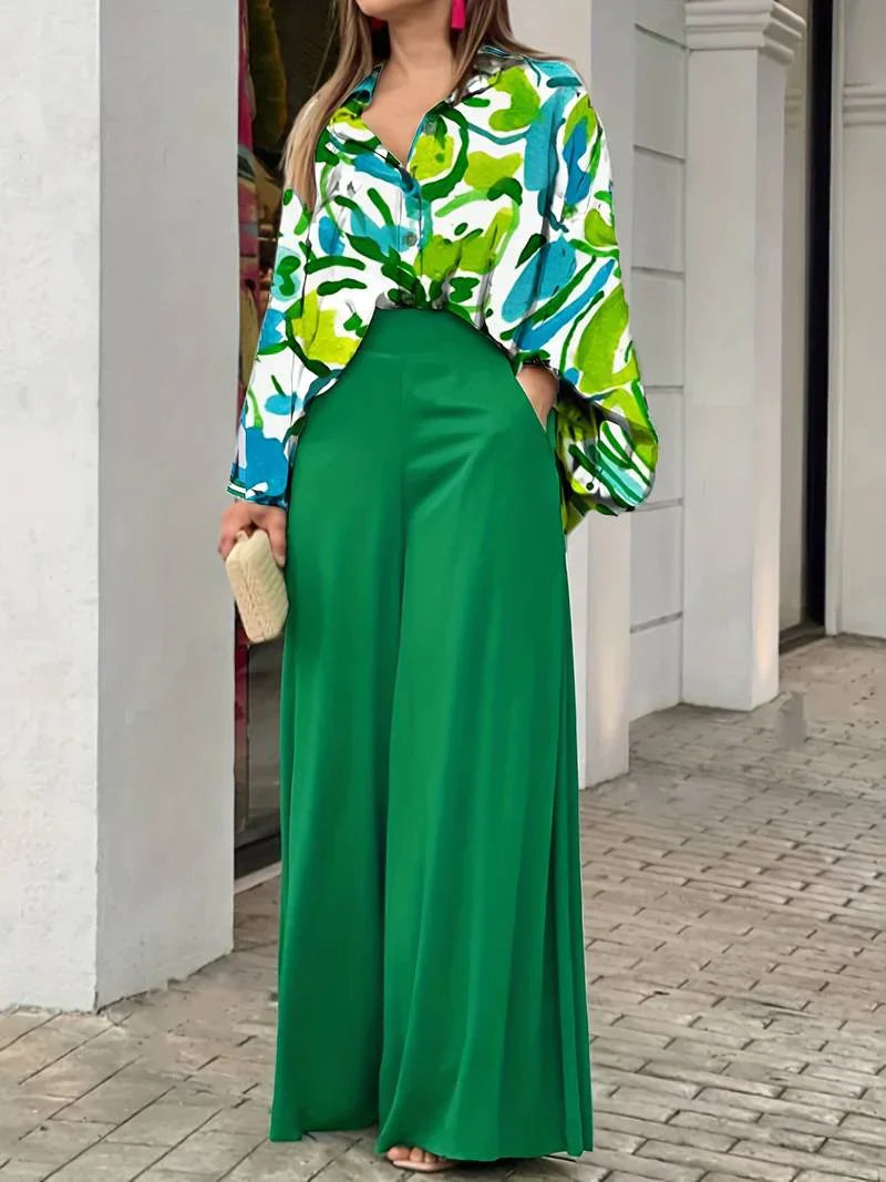Holly Blouse and Trousers Set