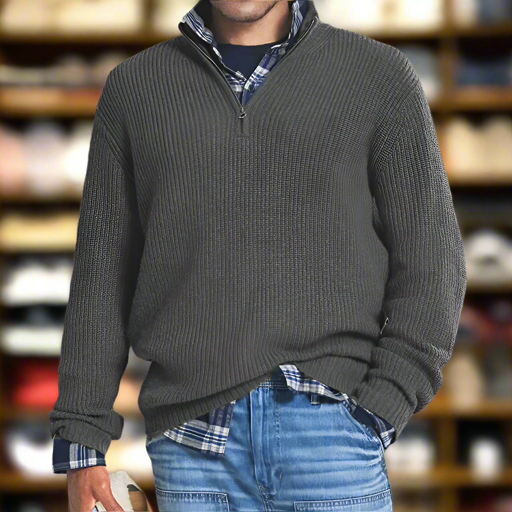 Fudus Reißverschluss-Pullover zum Wärmen