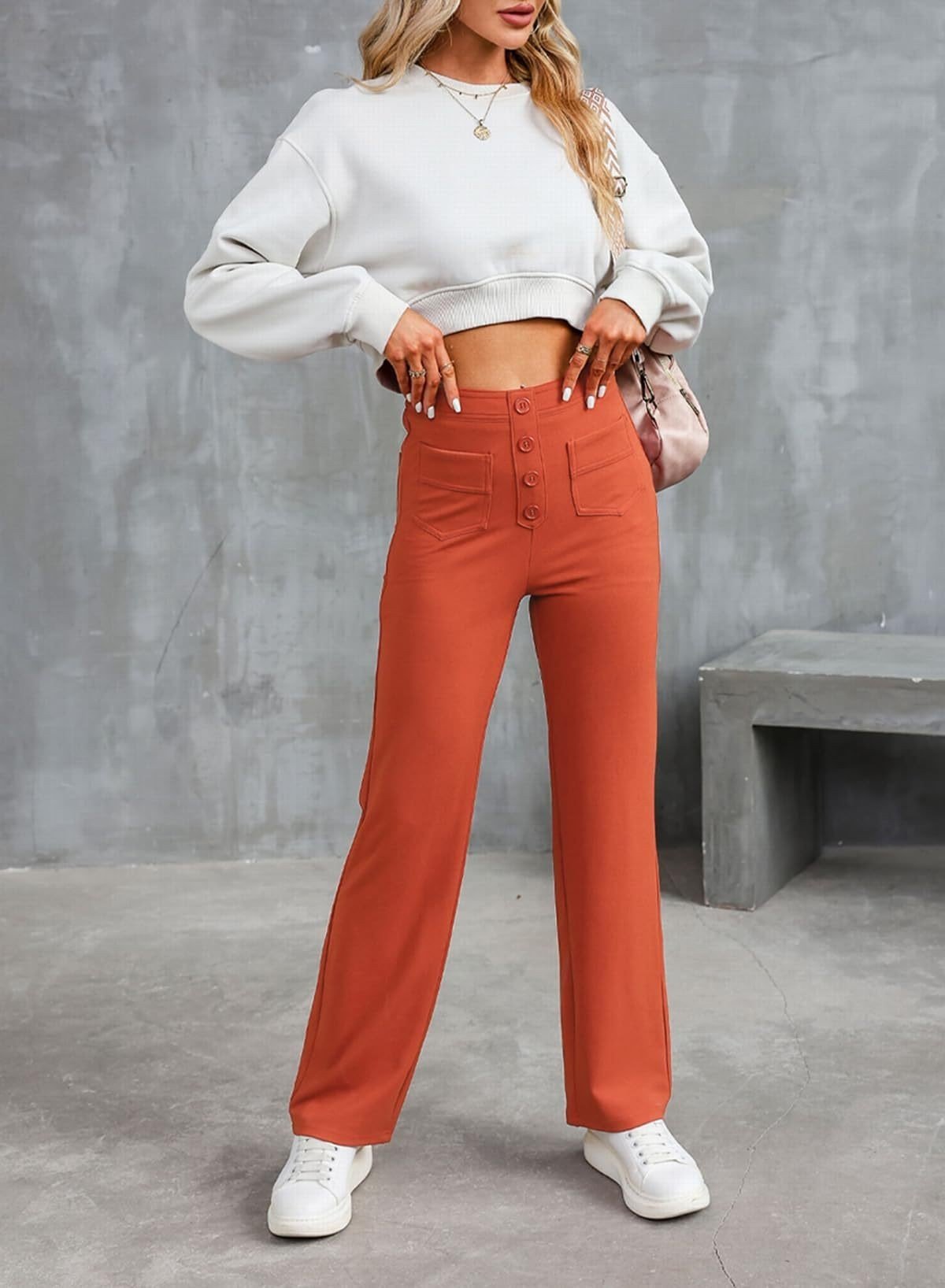 Nina Stretch-Hose mit hoher Taille