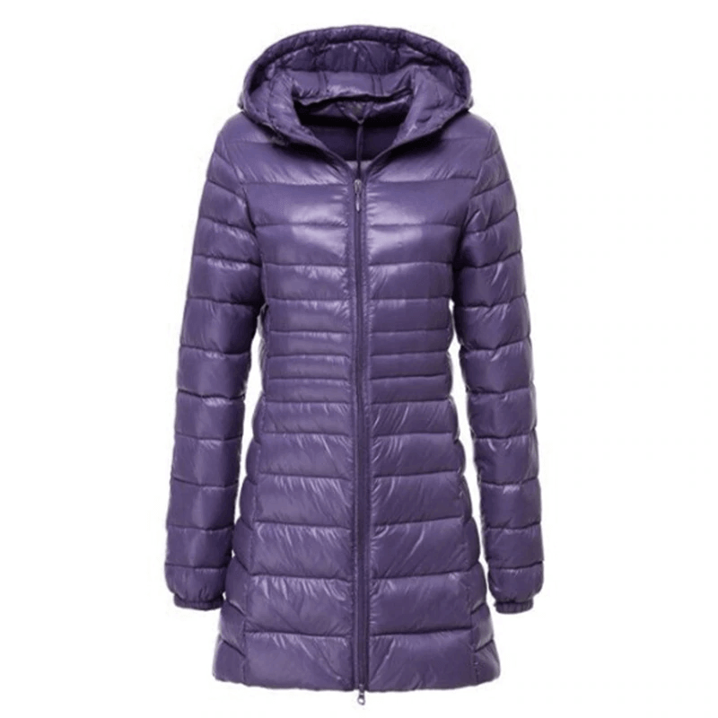 Krohn-e | Damen Leichte Lange Daunenjacke