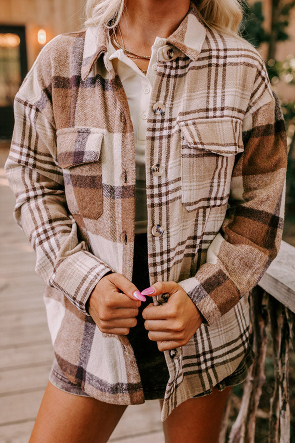 Krohn-e | Lässiges Karierter Overshirt Zeitloses Design und Komfort Perfekt für Layering