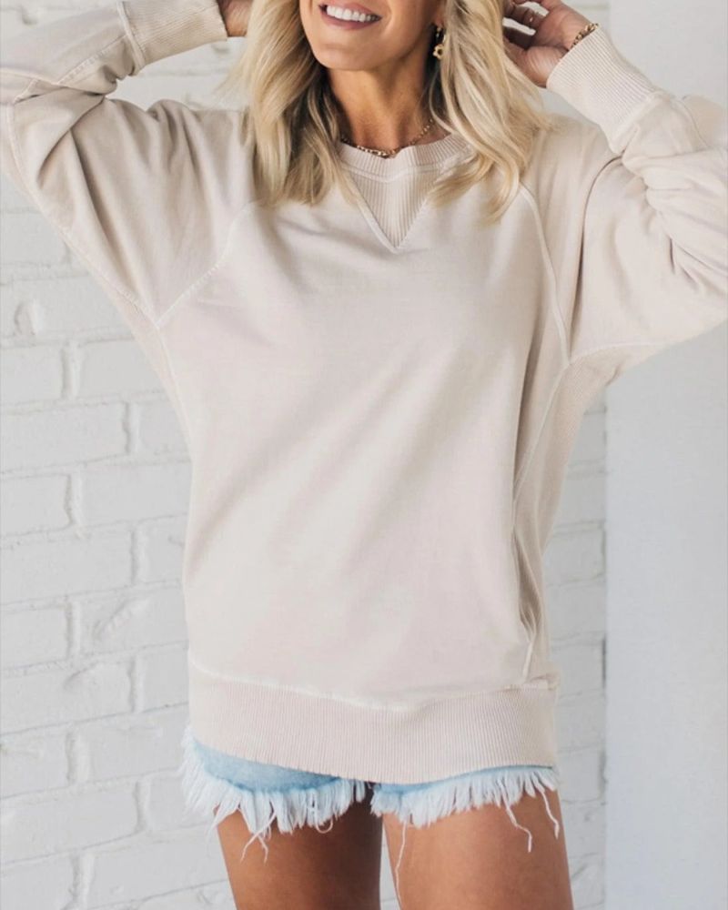 Krohn-e | Gestreifter Akzent Pullover mit Taschen