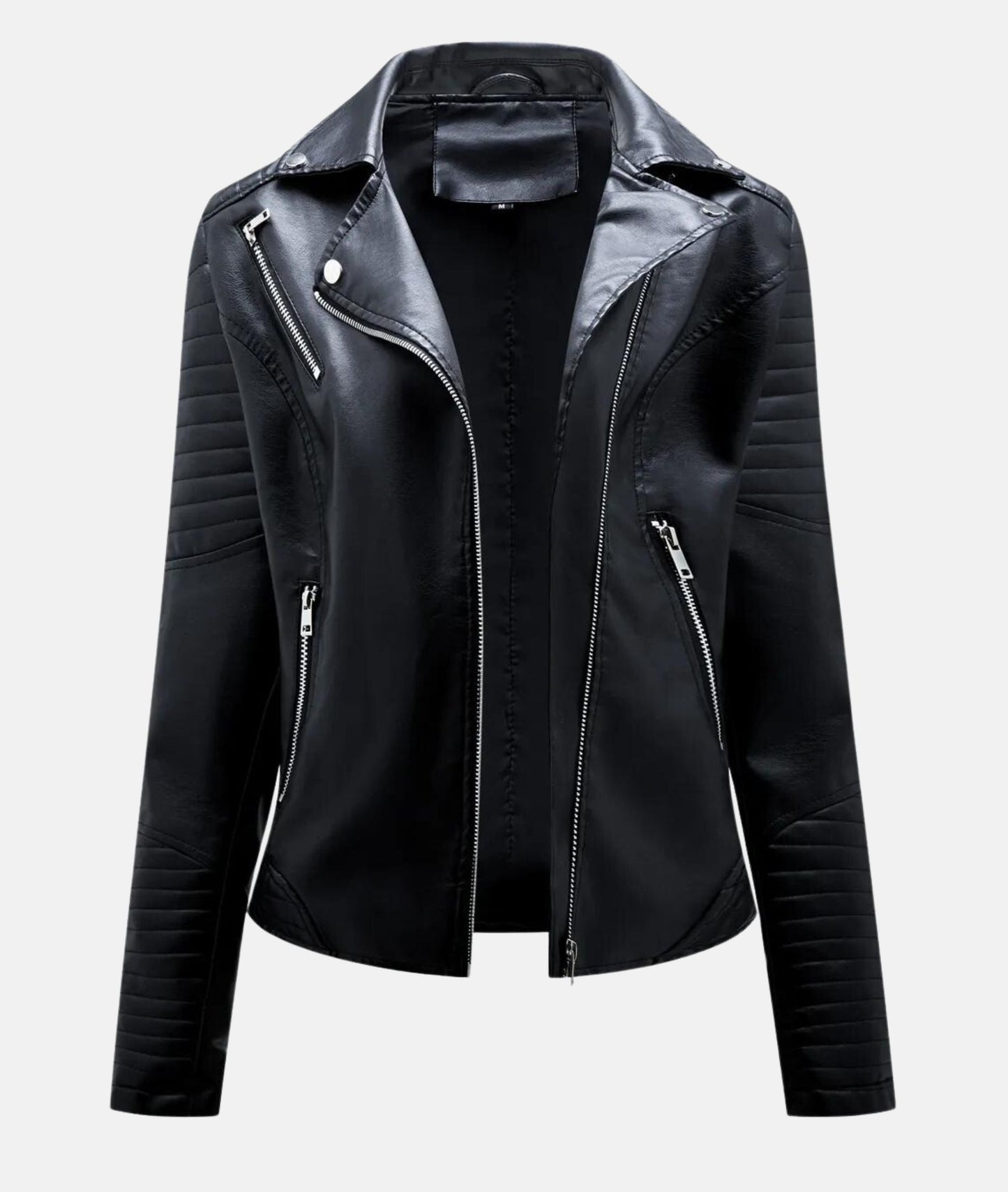 Krohn-e | Damen Bikerjacke aus Kunstleder