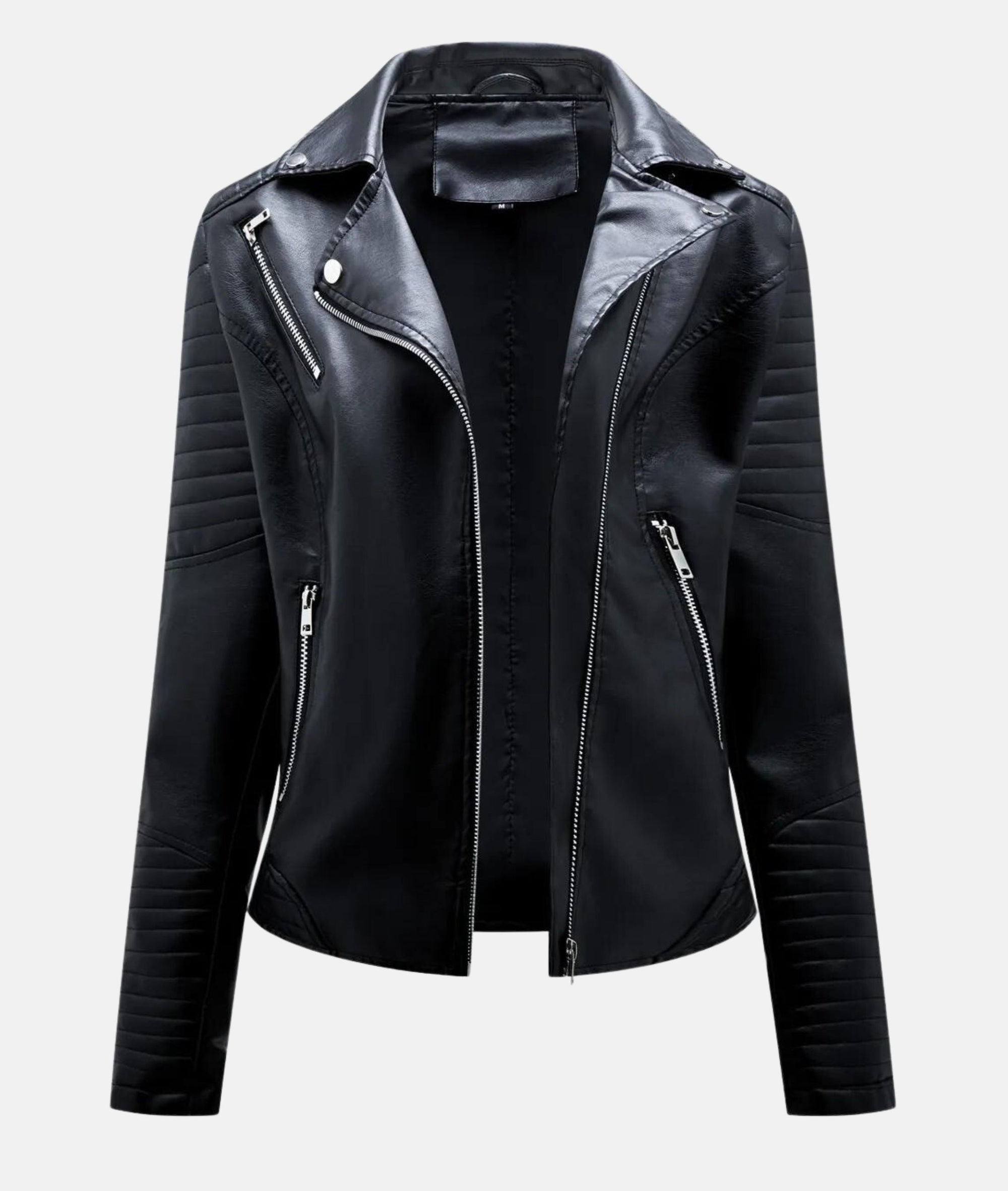 Krohn-e | Damen Bikerjacke aus Kunstleder