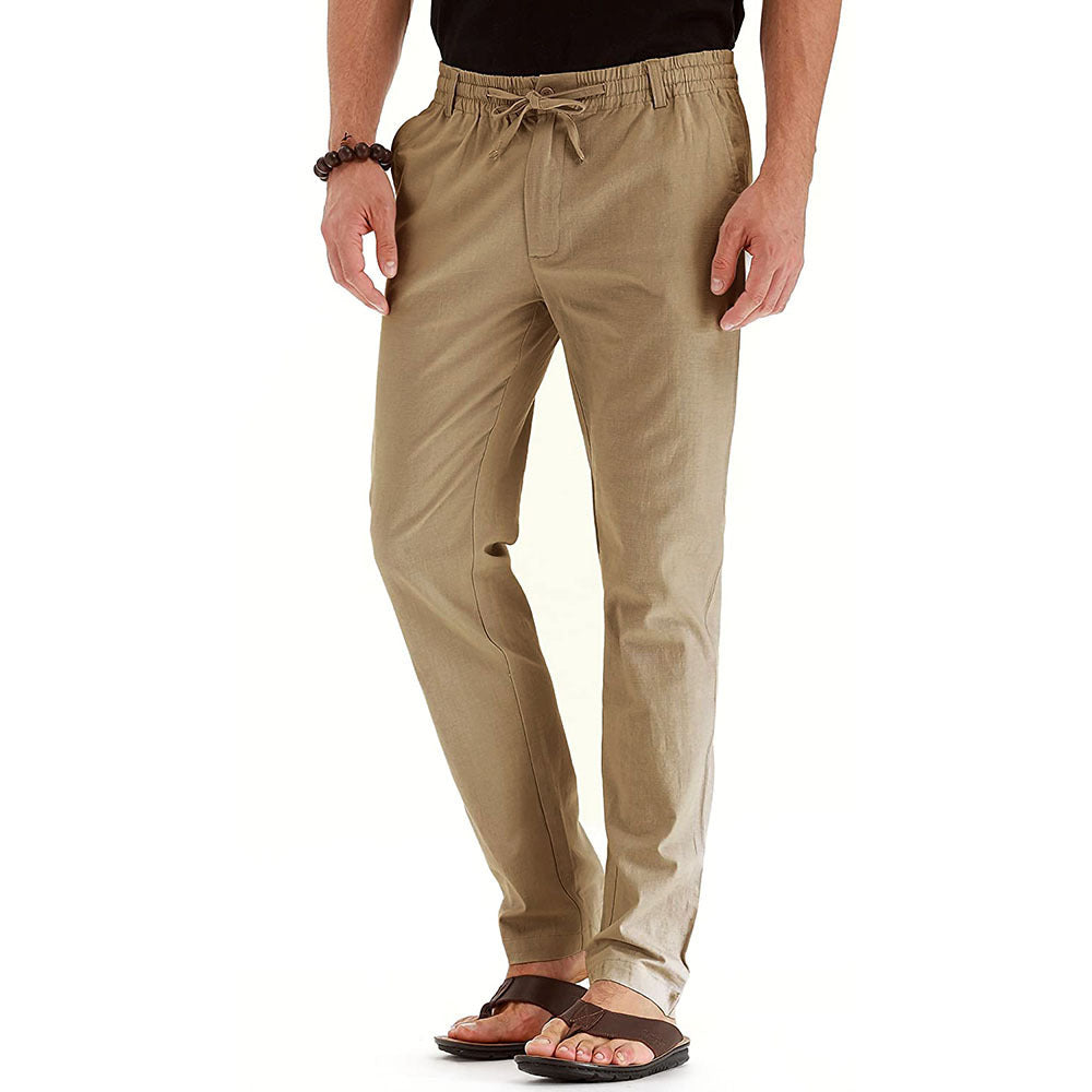 Bequeme Herrenhose im Business-Casual-Stil mit elastischem Bund