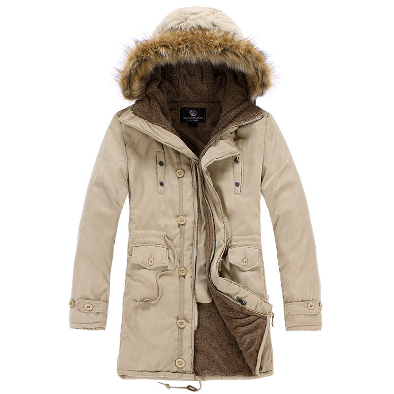 Herren funktionale Parka mit abnehmbarer Kapuze und kuscheligem Innenfutter Krohn-e