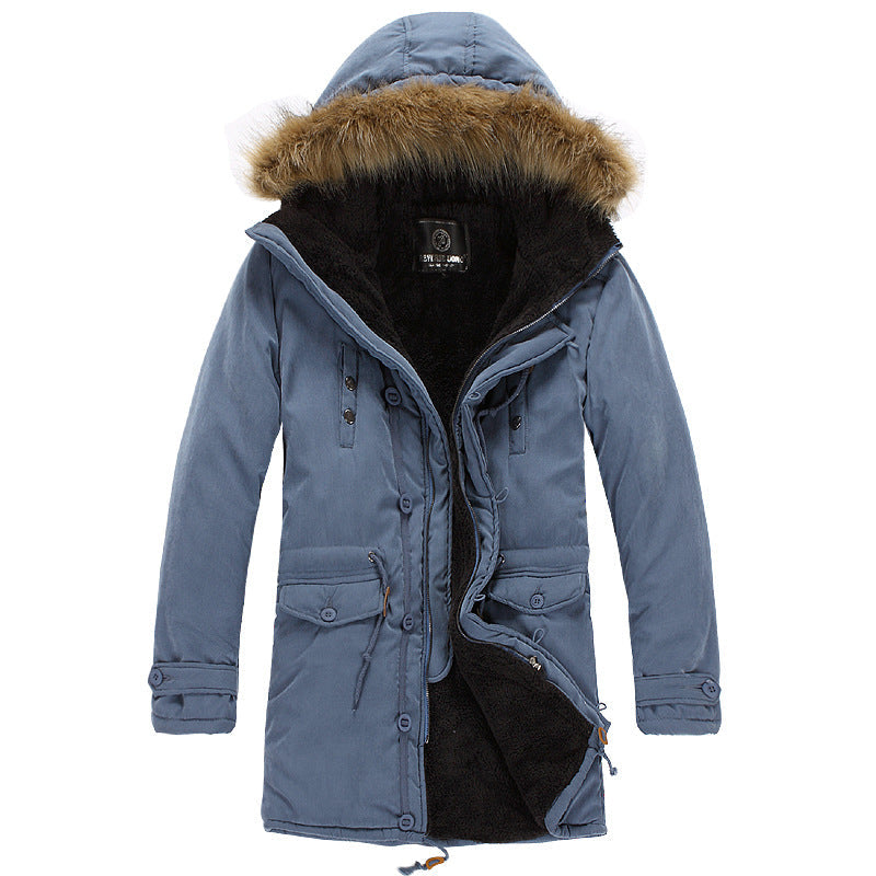 Herren funktionale Parka mit abnehmbarer Kapuze und kuscheligem Innenfutter Krohn-e