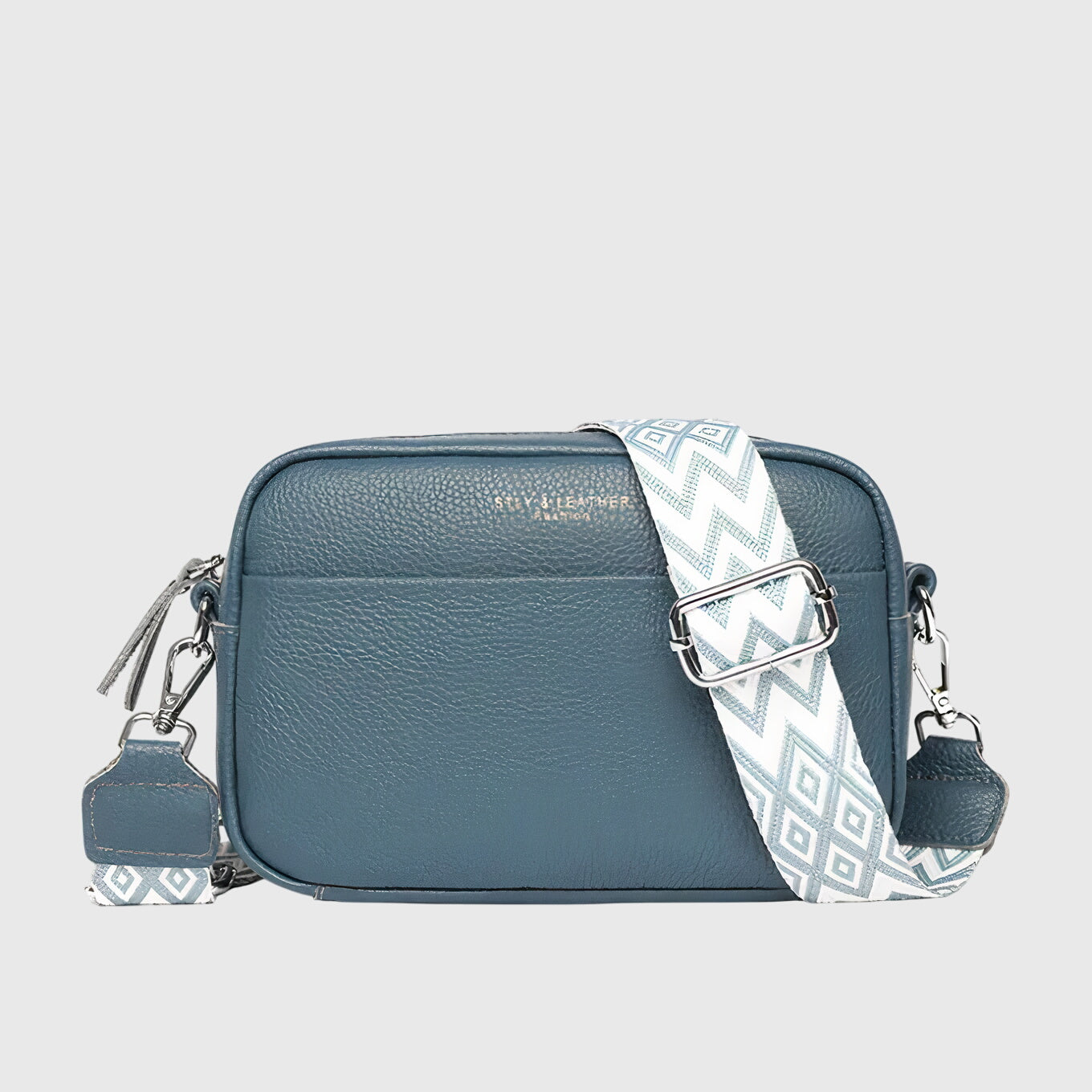 KROHN-E Damen Schultertasche Leder Verstellbar Mehrere Fächer