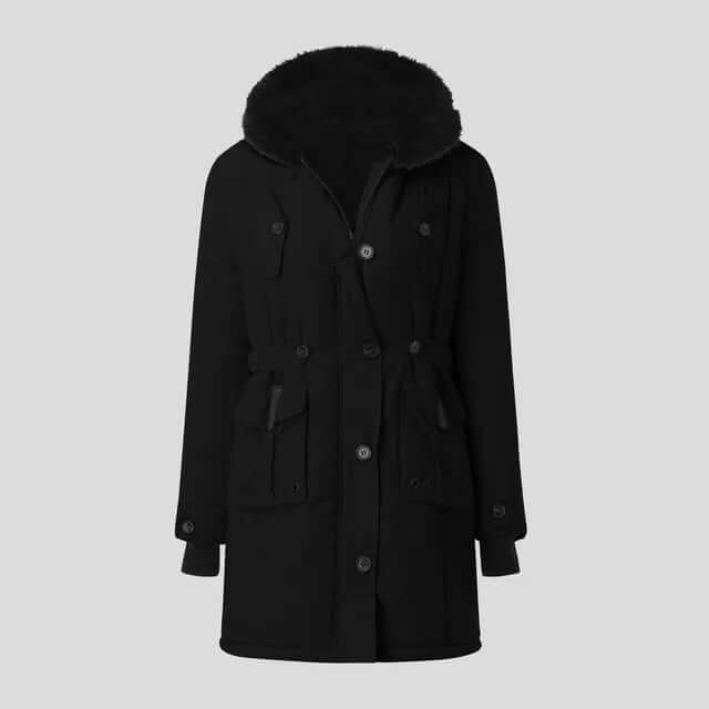 Krohn-e | Damen Winter Parka mit luxuriösem Kunstfellkragen