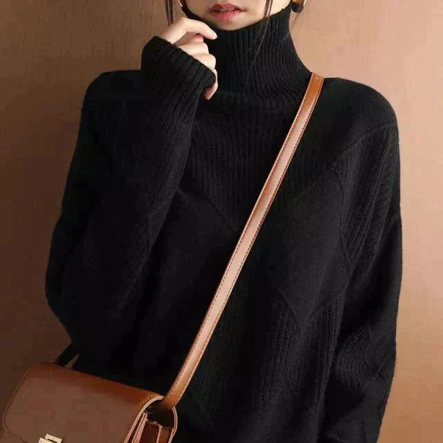 Olivia: Eleganter Rollkragenpullover