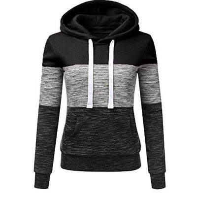 Fudus Kapuzenpullover: Dreifarbig mit Reißverschluss