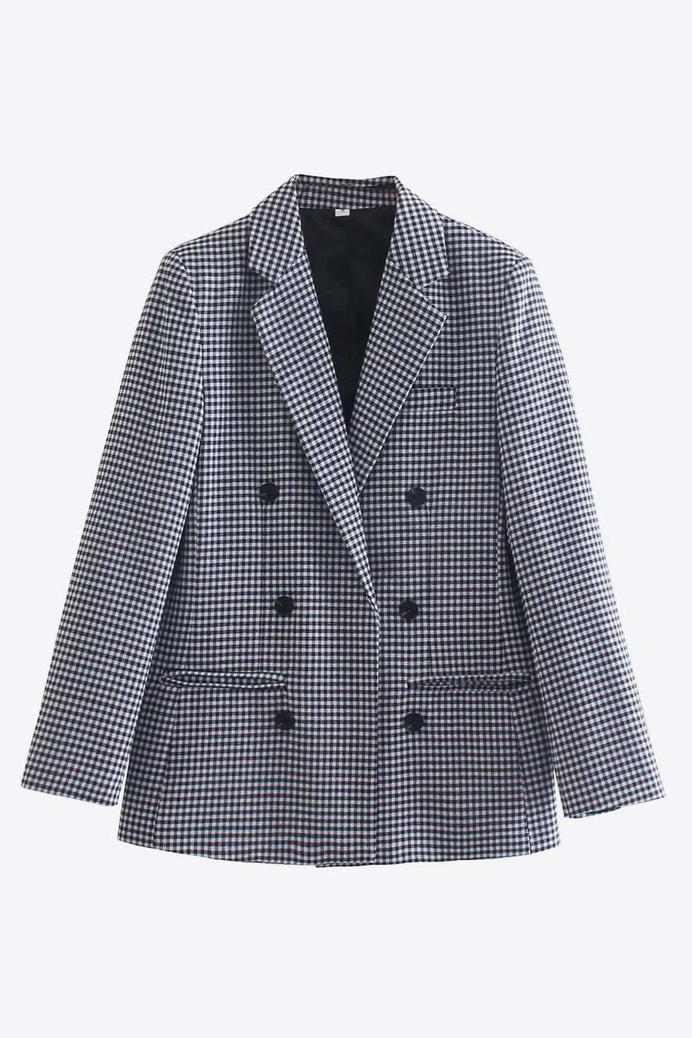 Krohn-e | Kariertes Doppelbreasted Blazer