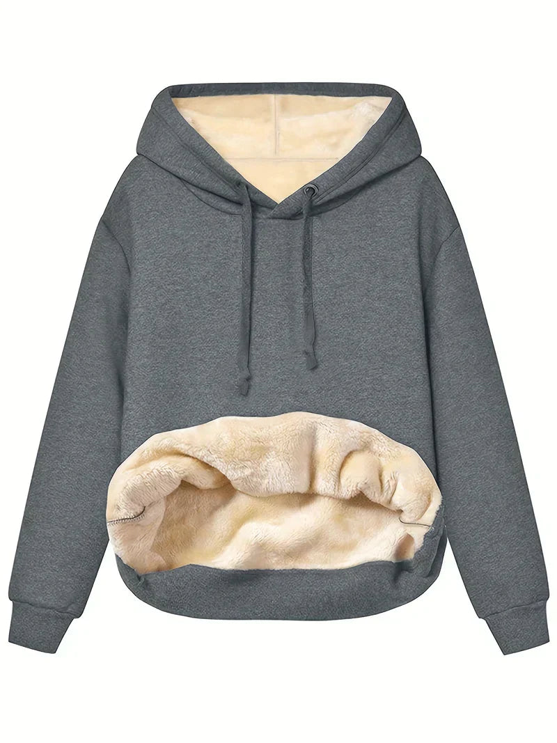 Weicher Sherpa-Hoodie für Damen