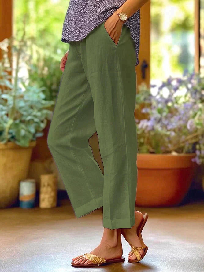 Leinen Sommerhose Oona für Damen