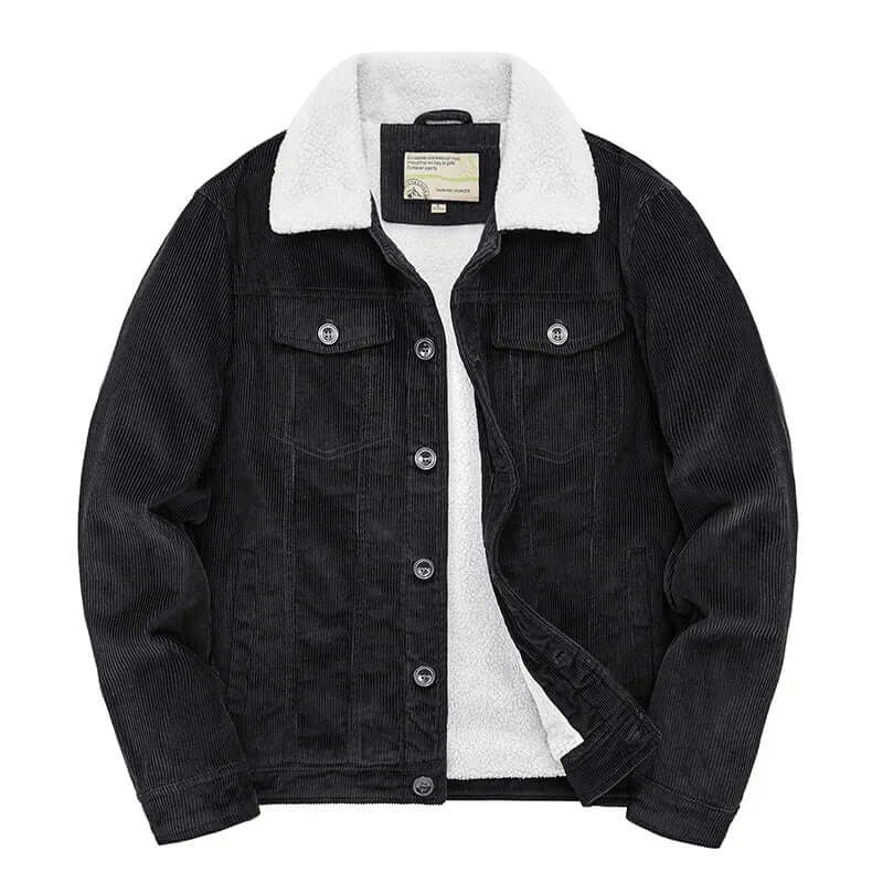 Krohn-e | Herren Freizeit Cordjacke Windbreaker