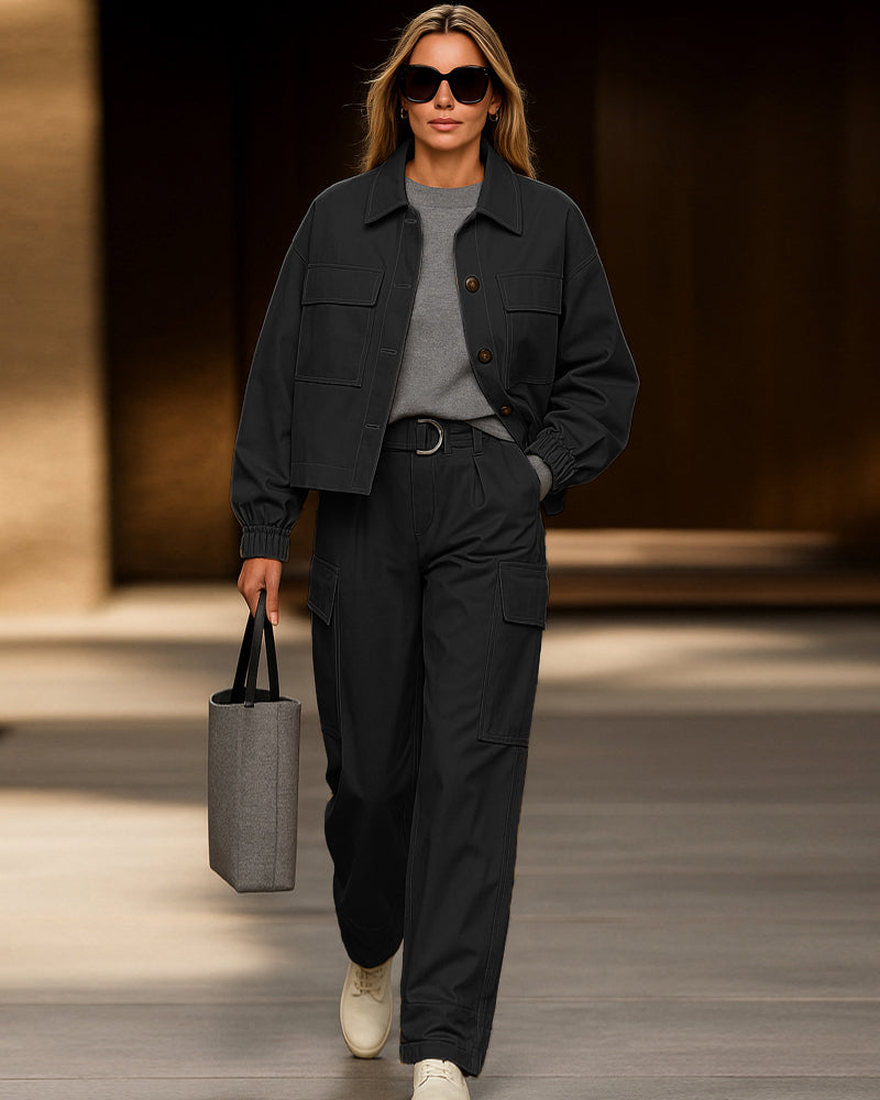 Krohn-e | Utility-Transportjacke und Hose Set