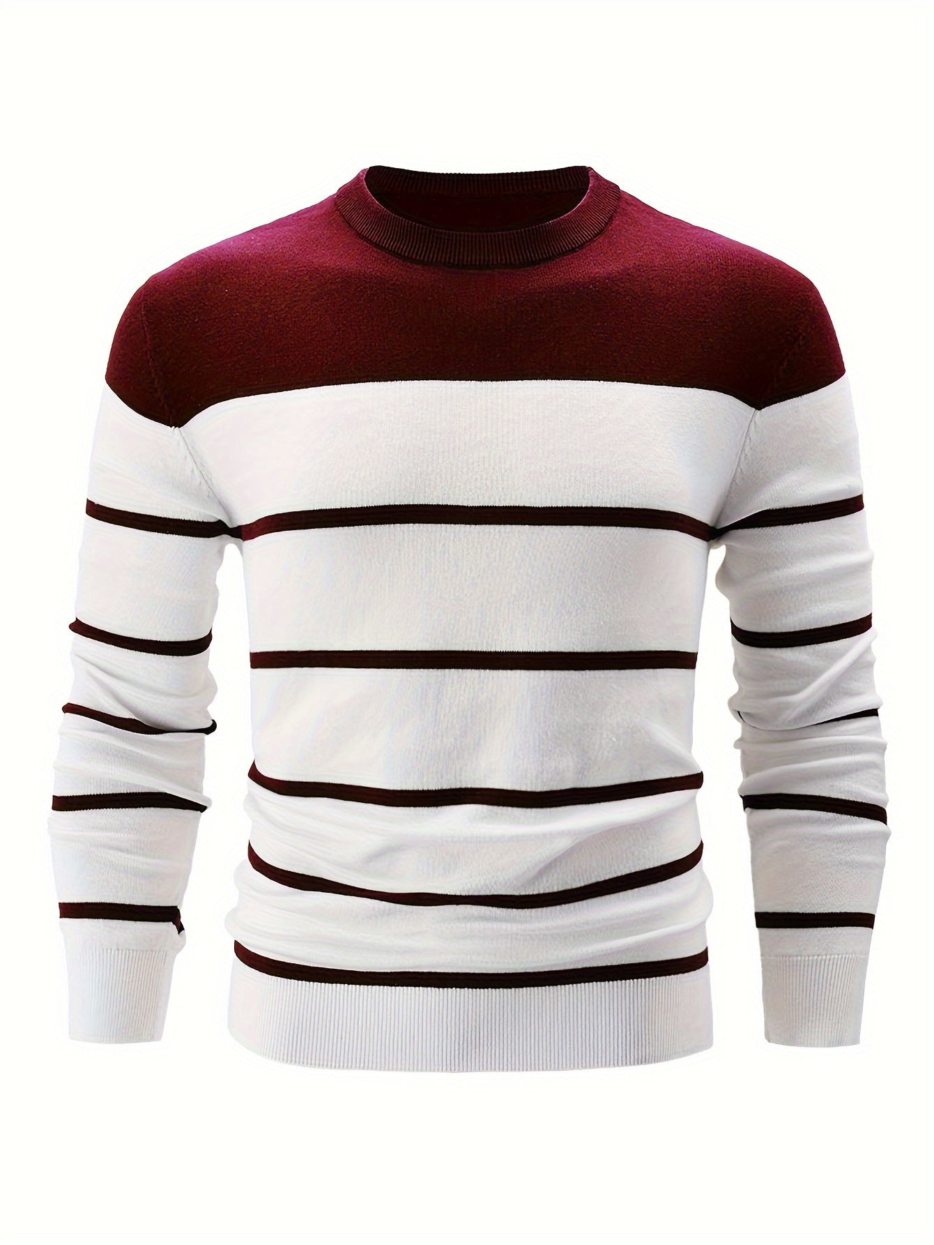 Krohn-e | Gestreifter Pullover Baumwolle Klassisch und Komfortabel