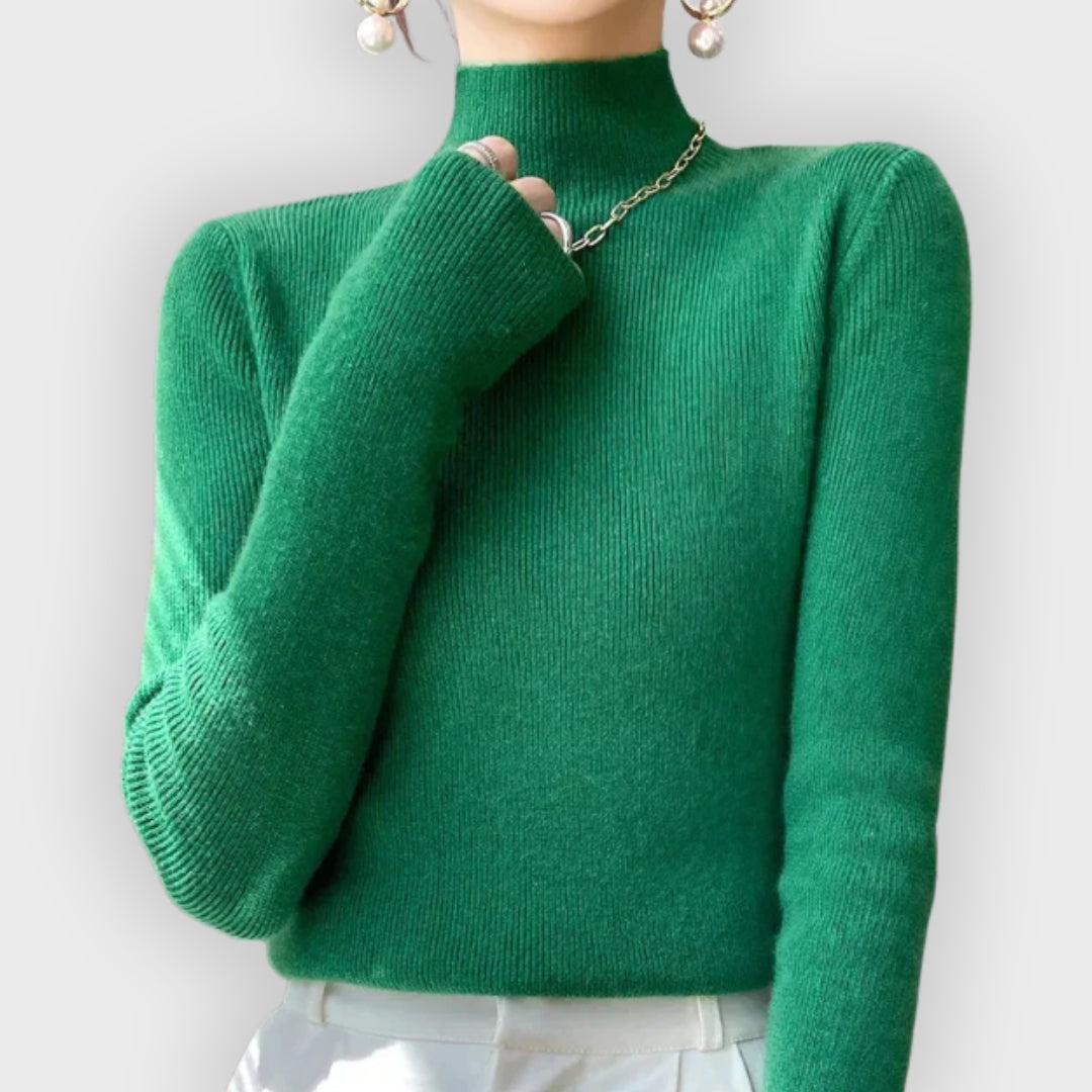 Krohn-e | Strickpullover mit Halbem Rollkragen und Langen Ärmeln