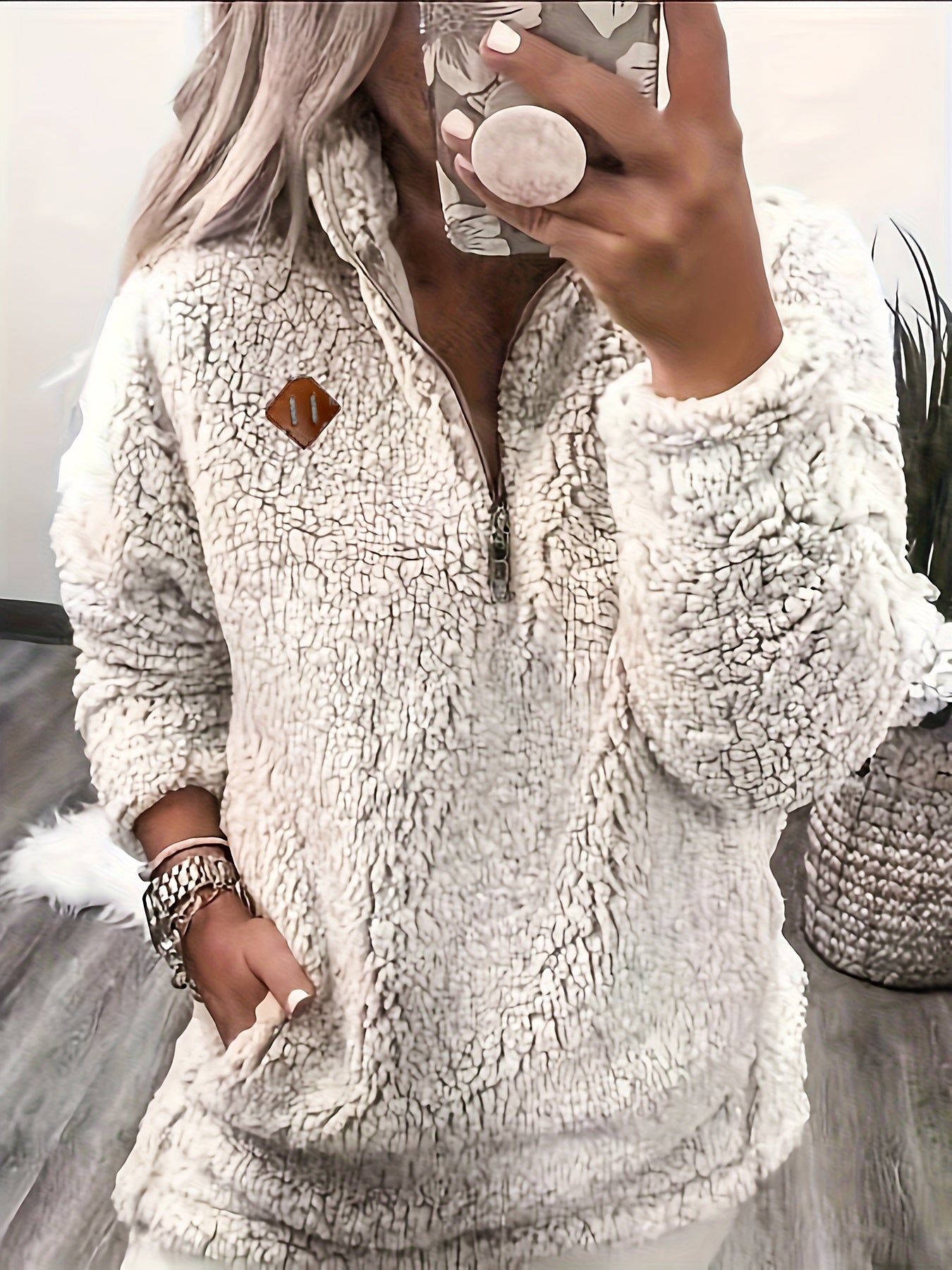 Krohn-e | Leichtgewicht Fleece-pullover mit Reißverschluss Polyester Warm und Bequem