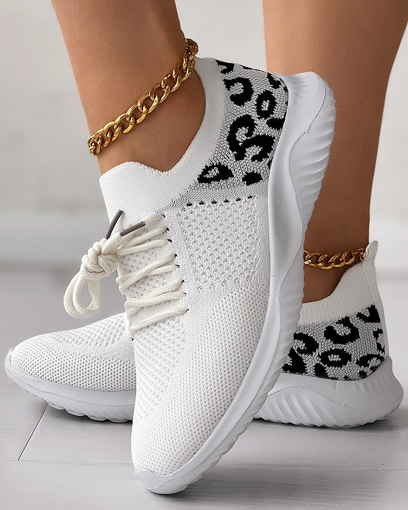 Amara Atmungsaktive Sportschuhe mit Leopardenmuster