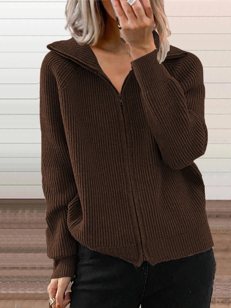 Krohn-e | Baumwollstrick Reißverschluss Pulloverjacke