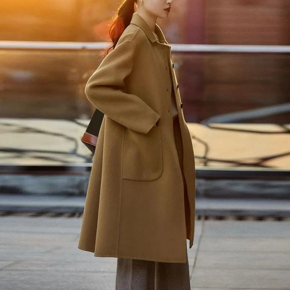 Krohn-e | Klassischer Wollmantel mit Taschen