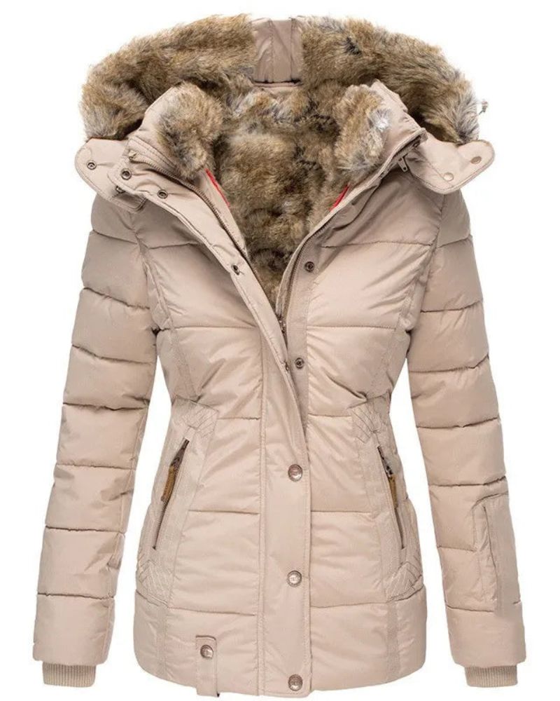Krohn-e | Warmer Wintermantel mit Fellfutter