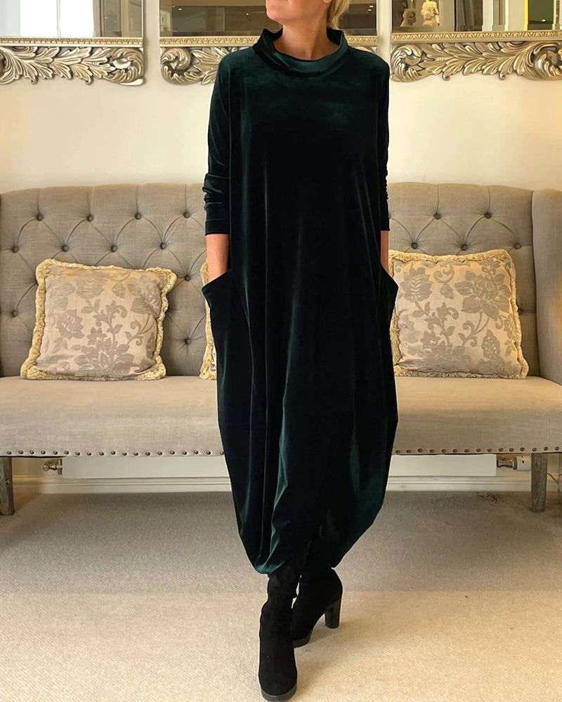 Krohn-e | Tulip Style Samt Kleid