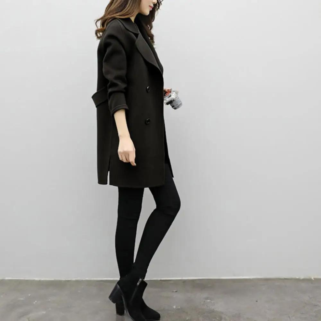 Krohn-e | Slim-Wollmantel für Frauen