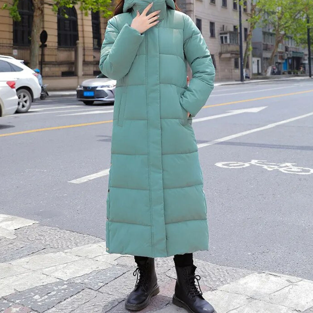Krohn-e | Parka Lange gesteppte Winterjacke für Damen