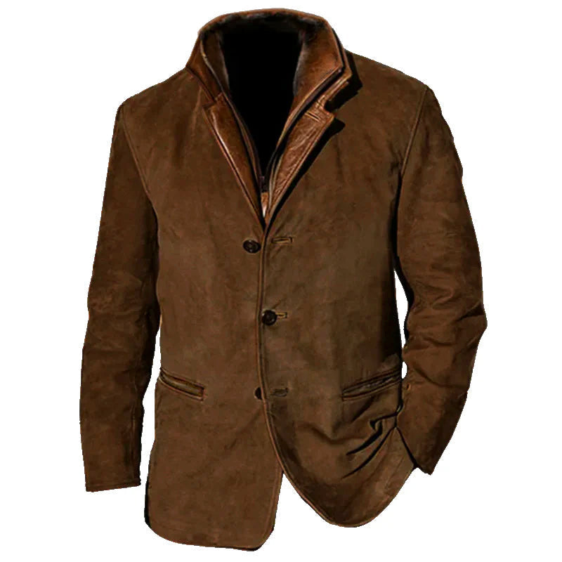 Krohn-e | Vintage Wildlederjacke für Herren