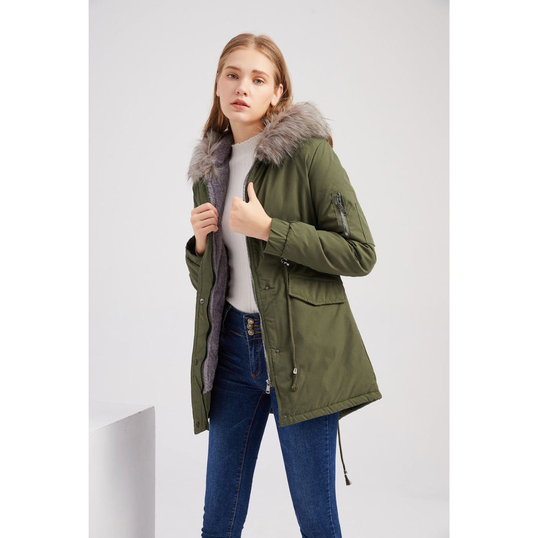 Krohn-e | Kapuze Winter Parka Jacke - Warme