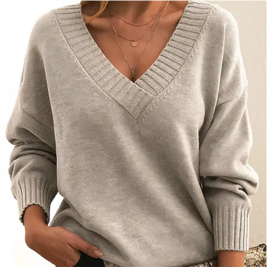 Krohn-e | Pullover Winter V-Ausschnitt für Frauen