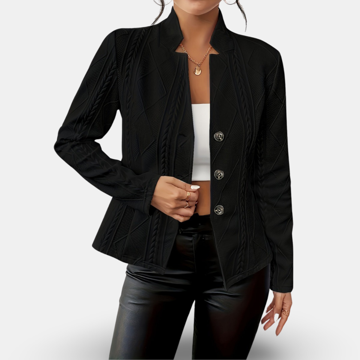 Krohn-e | Elegante und Vielseitige Taillierte Jacke