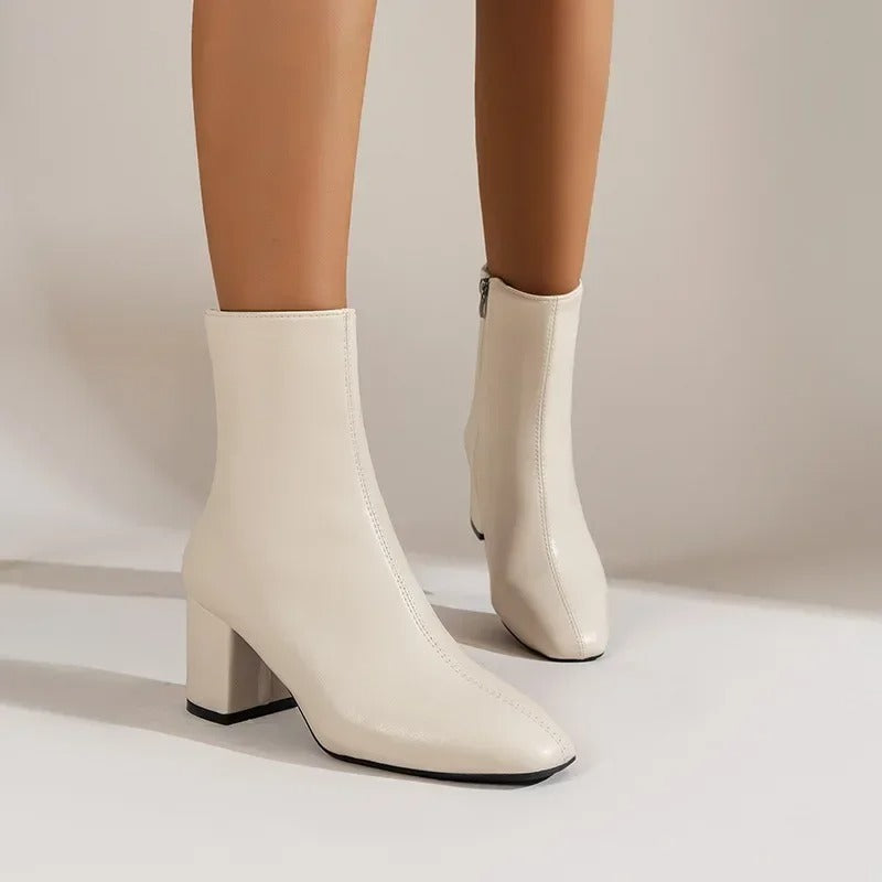 Krohn-e | Bequeme Damen Stiefeletten mit Absatz