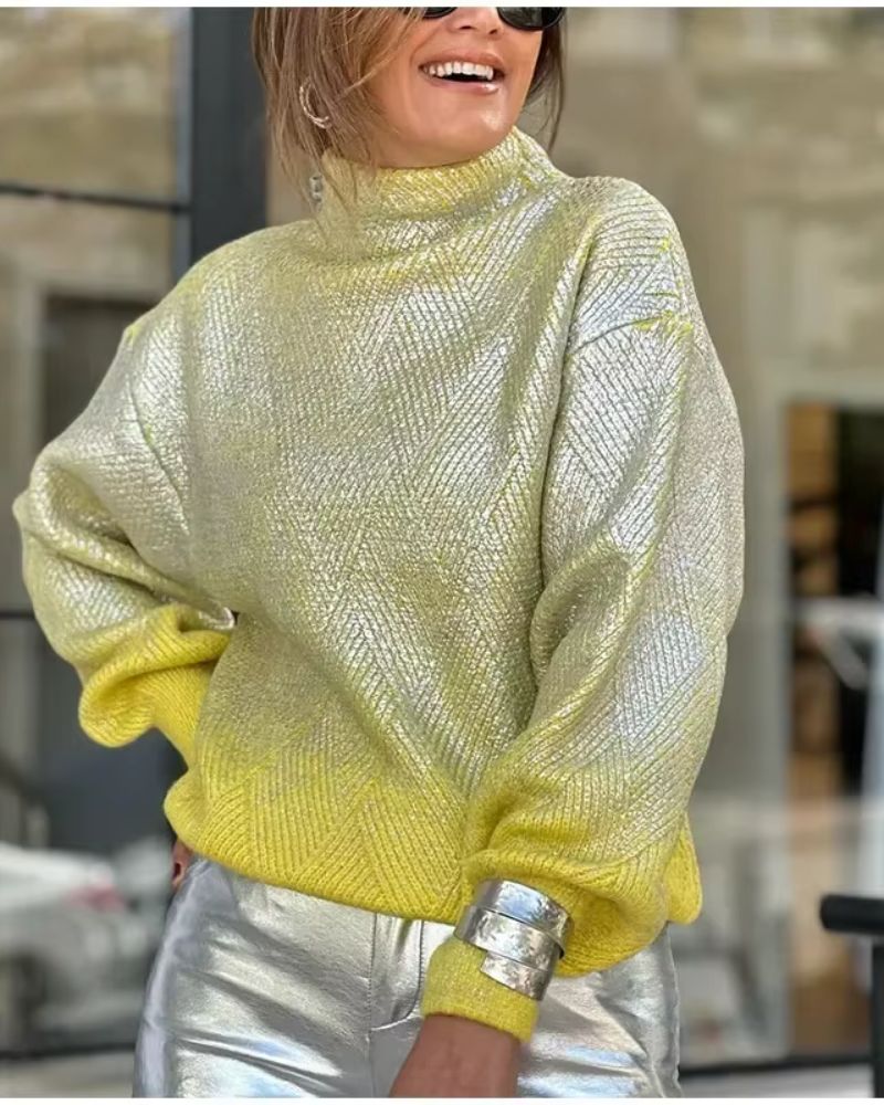 Krohn-e | Funkelnder Gradient Strickpullover