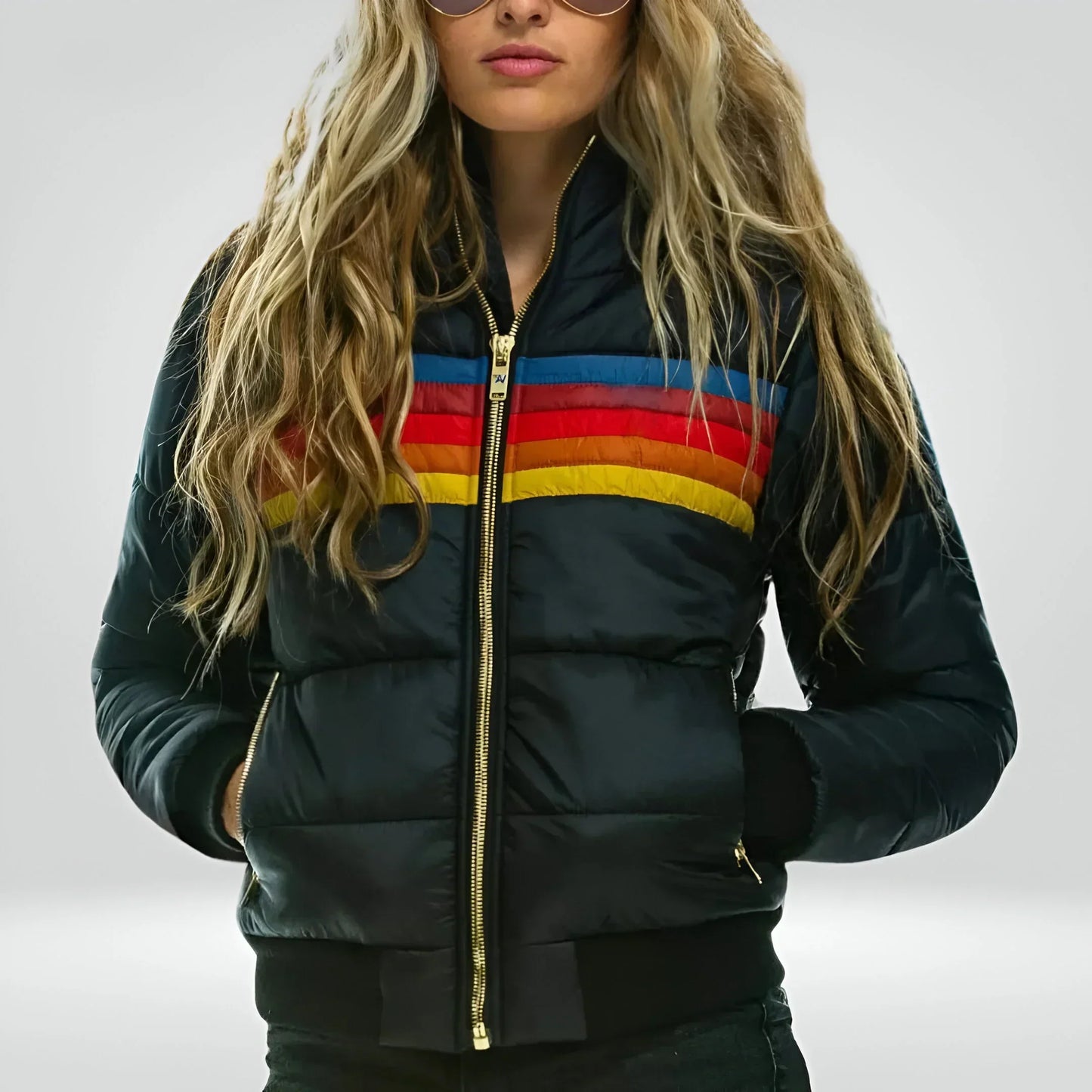 Fudus Sport Kapuzenpullover mit Streifen