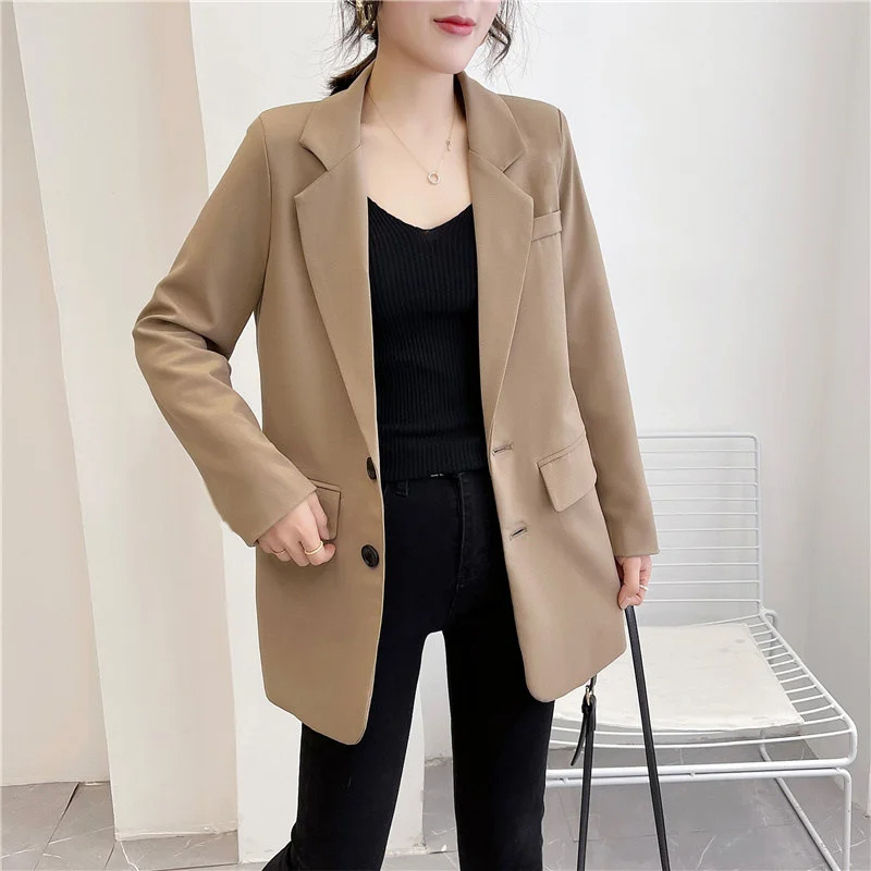 Avelena Damen Blazer: Lang und lässig