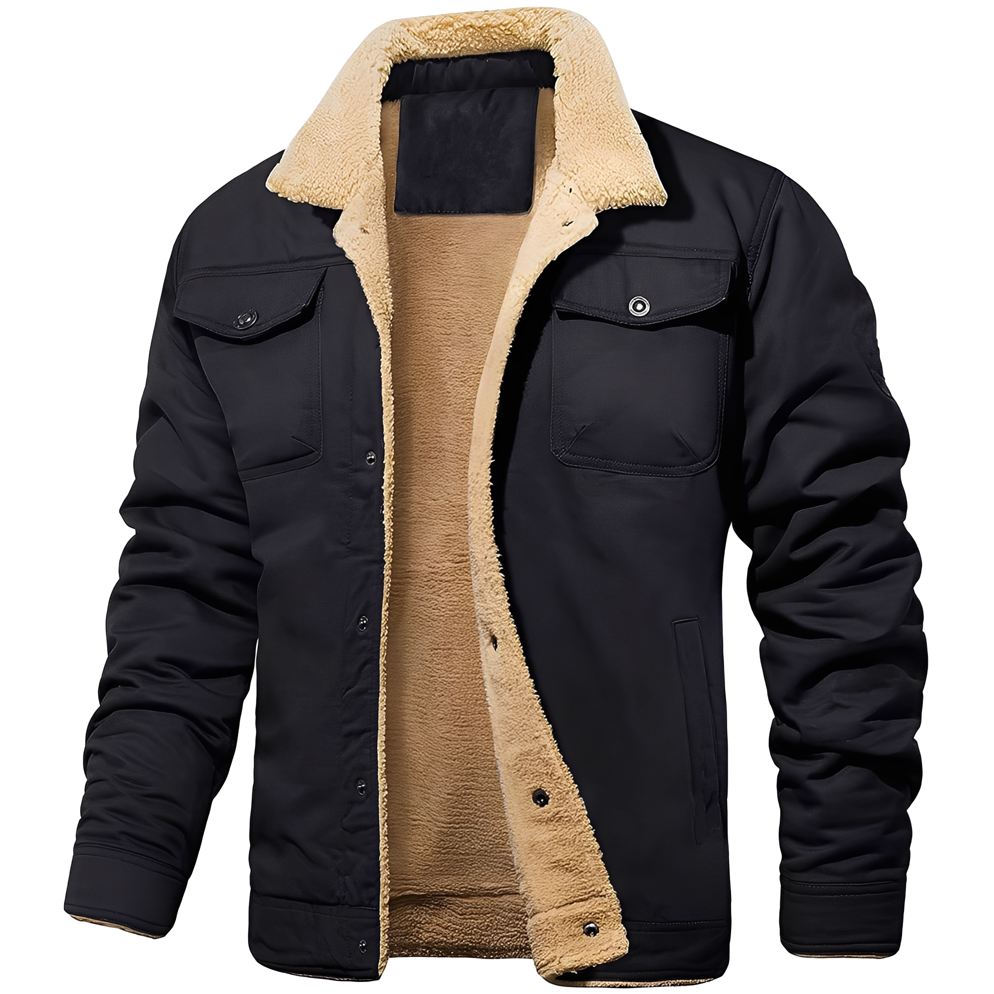 Krohn-e | Freizeitjacke aus Fleece-Twill für Herren