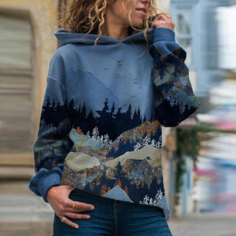 Fudus Damen Kapuzenpullover: Stilvoller, bedruckter und warmer Pullover