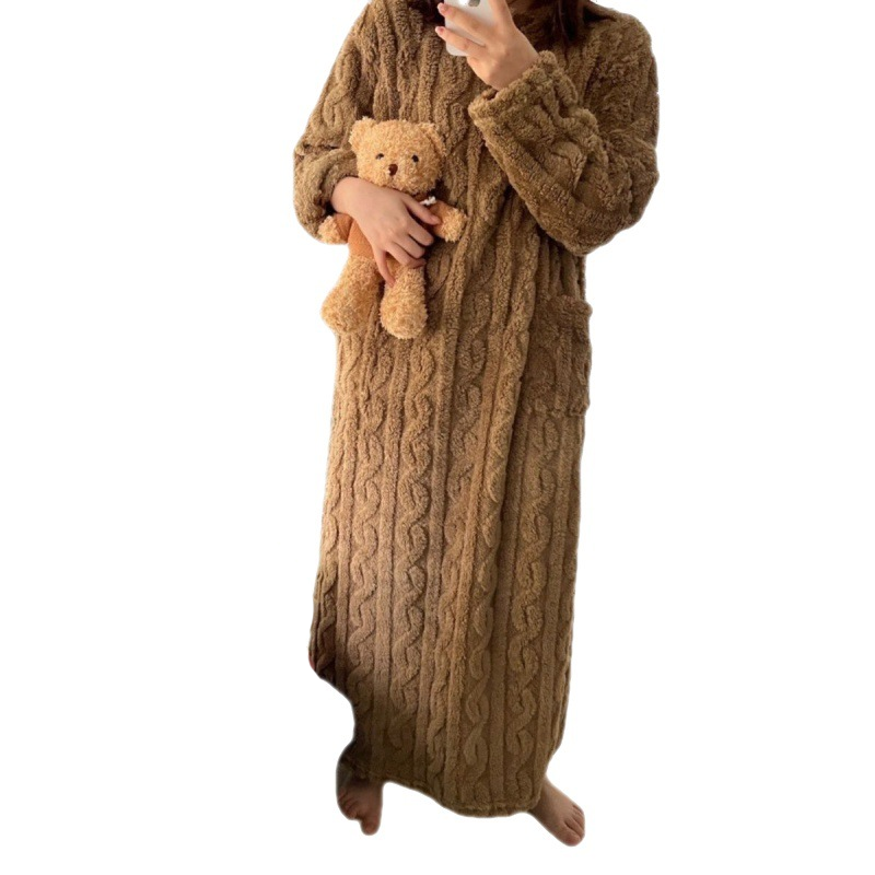 Krohn-e | Winter korallen Samt-Homewear